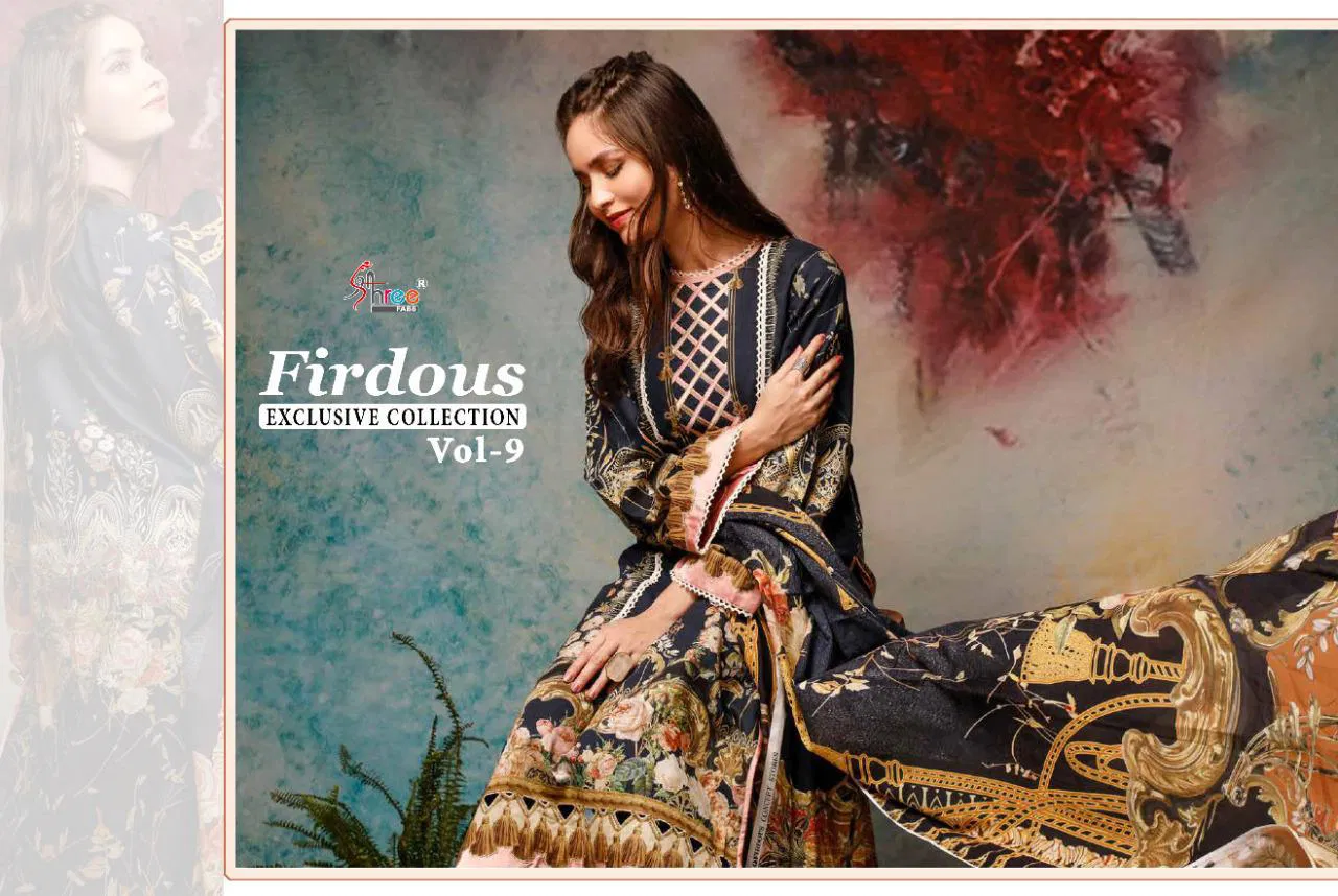 Shree Firdous Exclusive Collection 9 Pure Jam Pakistani Salwar Suits Collection